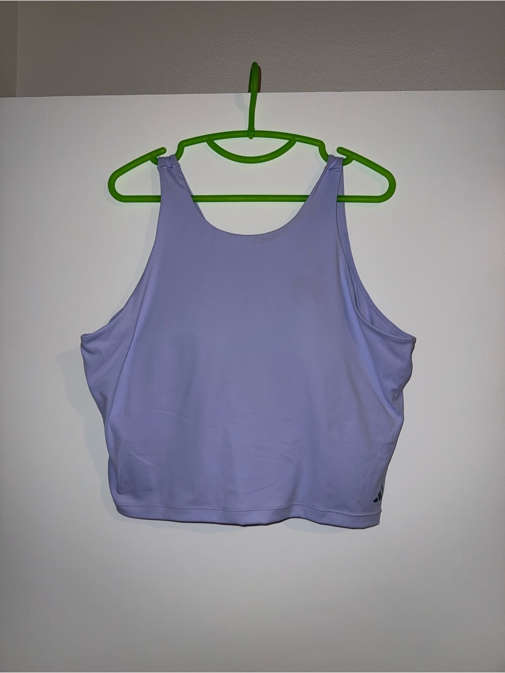 Lavender Scoop Neck Adidas Tank Top